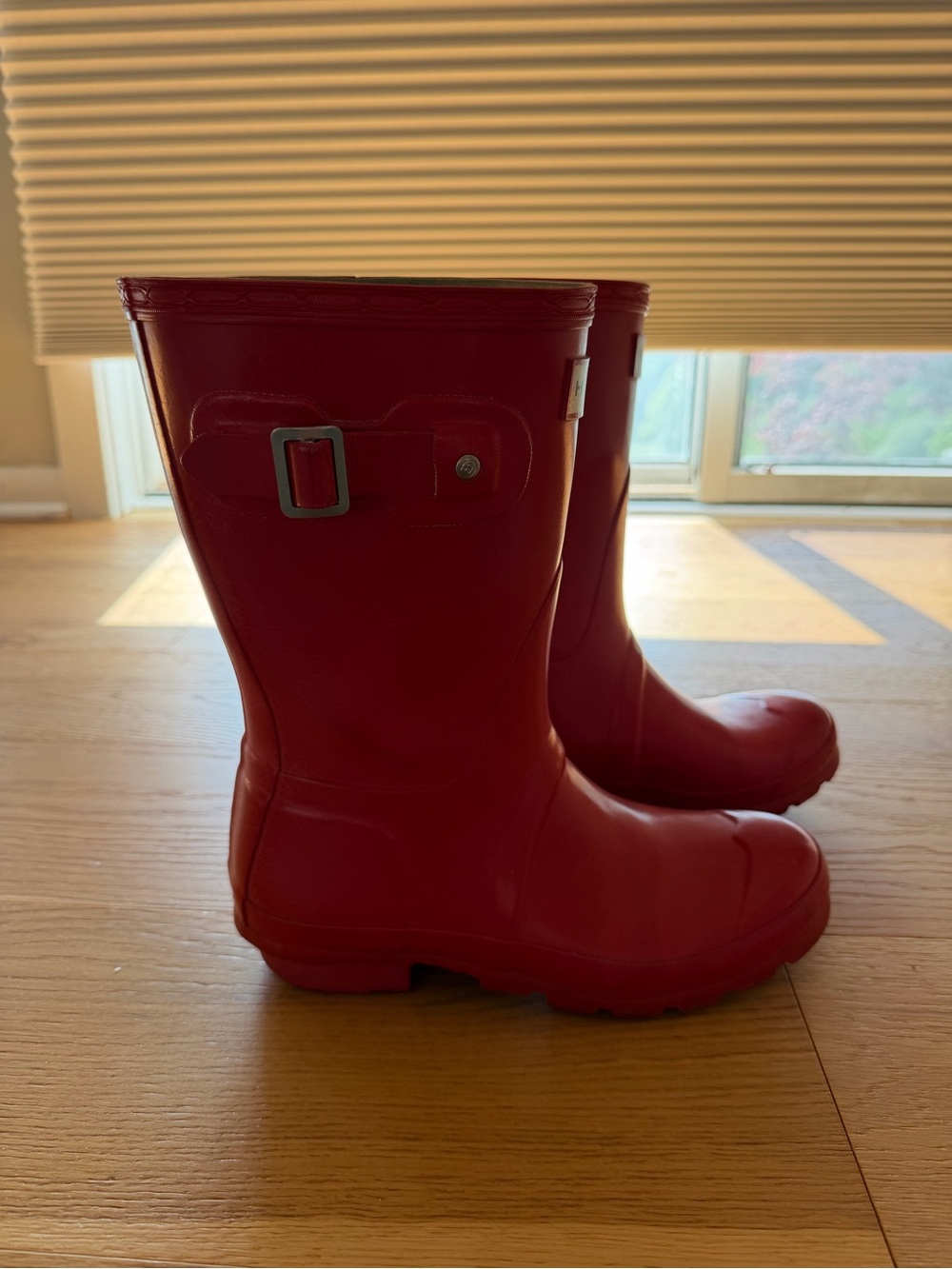 Red Women’s Hunter Rain Boots - Picture 2 of 4